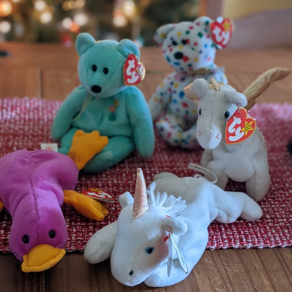 Lot of 5 rare beanie babies for one low price!